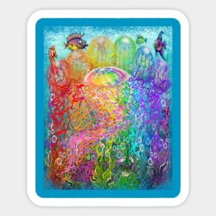 Rainbow Jellyfish Sticker